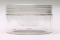 Clear Cosmetic Pot, Natural Lid, 200 gm